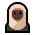 🧕🏿 woman with headscarf: dark skin tone display on Windows